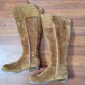 Franco Sarto Girls Suede Leather Riding Boots Size 4.5 New